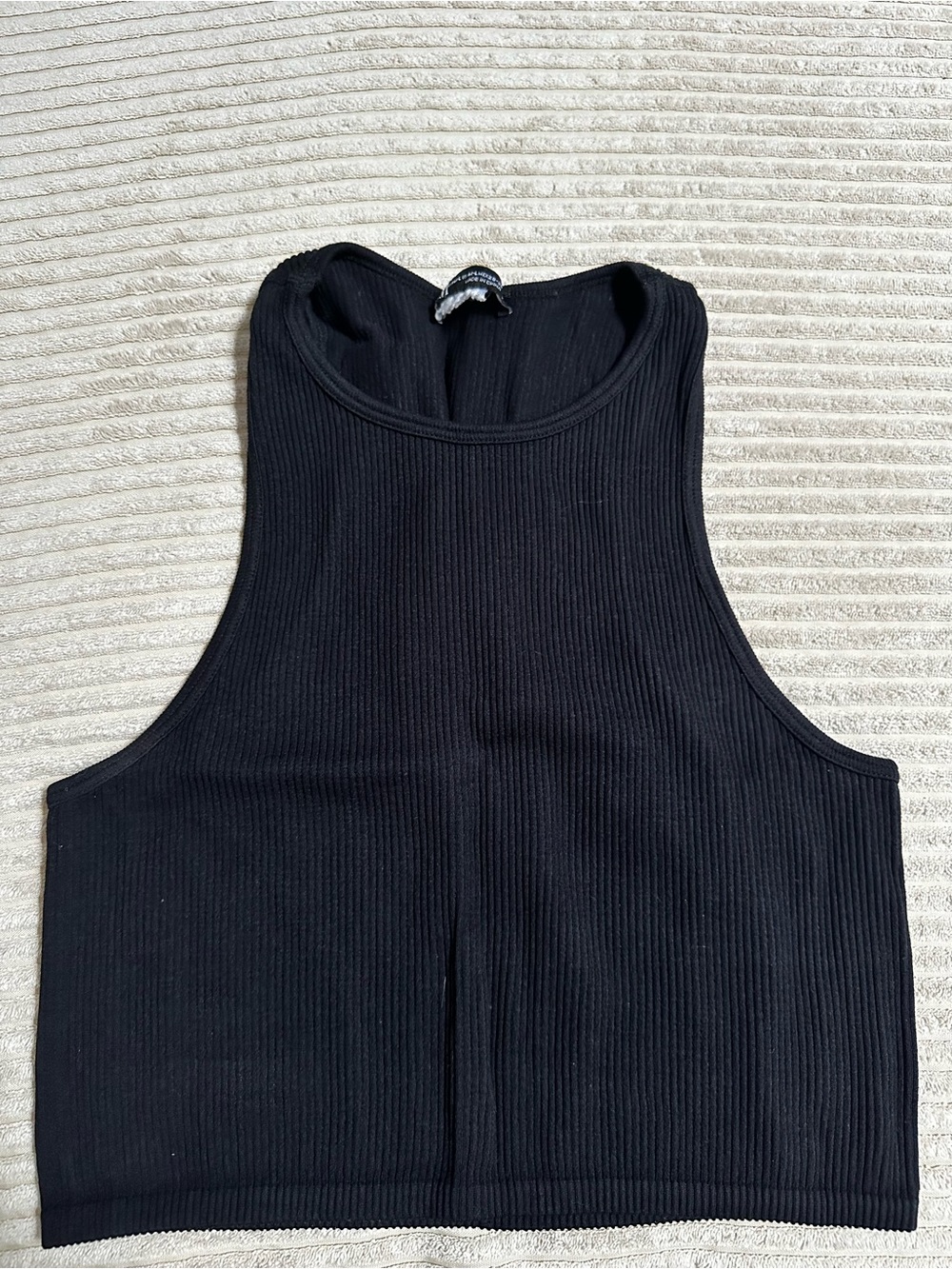 Zara Black Ribbed Tank